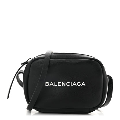 Balenciaga Calfskin Logo XS Everyday Camera Bag Black 1 of 9