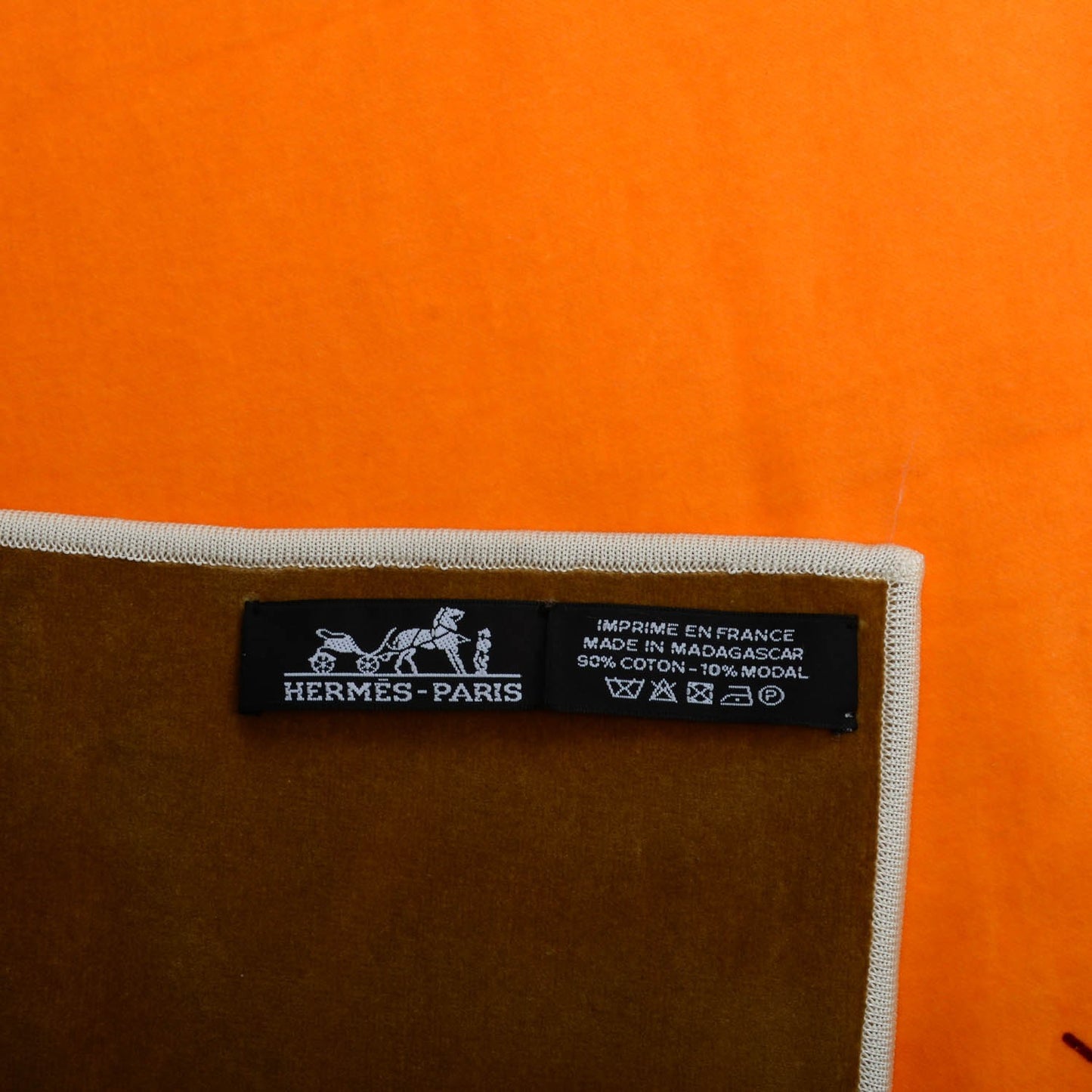 Cotton Modal Velvet Le Pegase D'Throw Orange