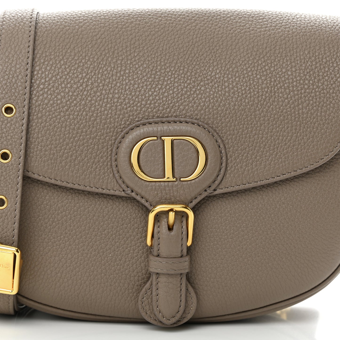 Grained Calfskin Medium Bobby Flap Taupe