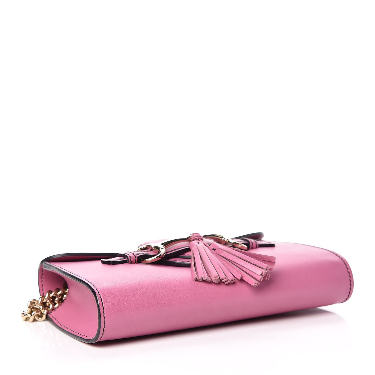 Smooth Calfskin Small Emily Chain Shoulder Bag Pink