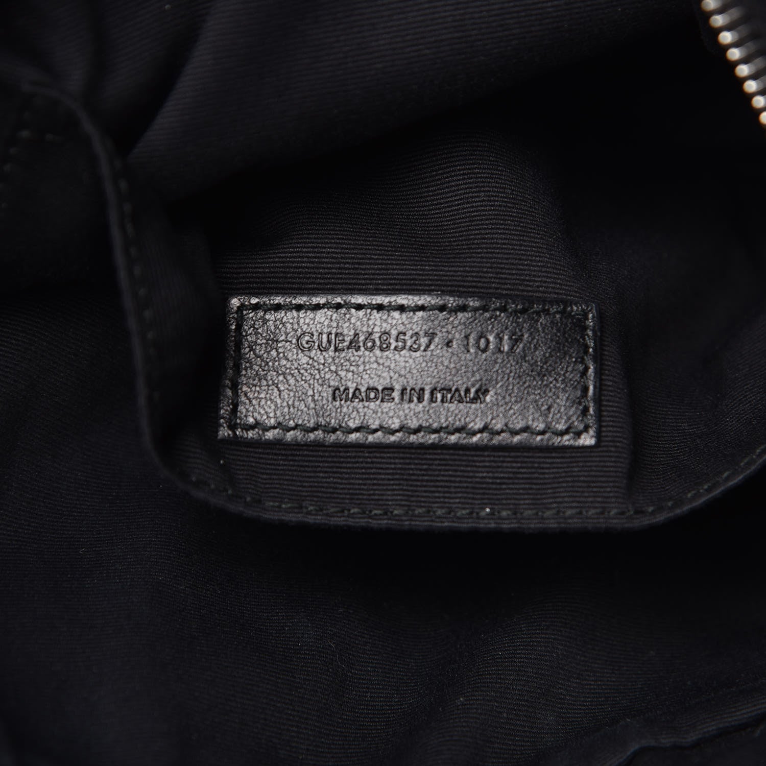 Saint Laurent Cracked Shiny Calfskin Matelasse Monogram Lou Camera Bag Black 7 of 9