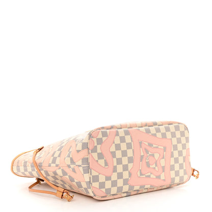 Louis Vuitton Damier Azur Tahitienne Neverfull MM 4 of 11