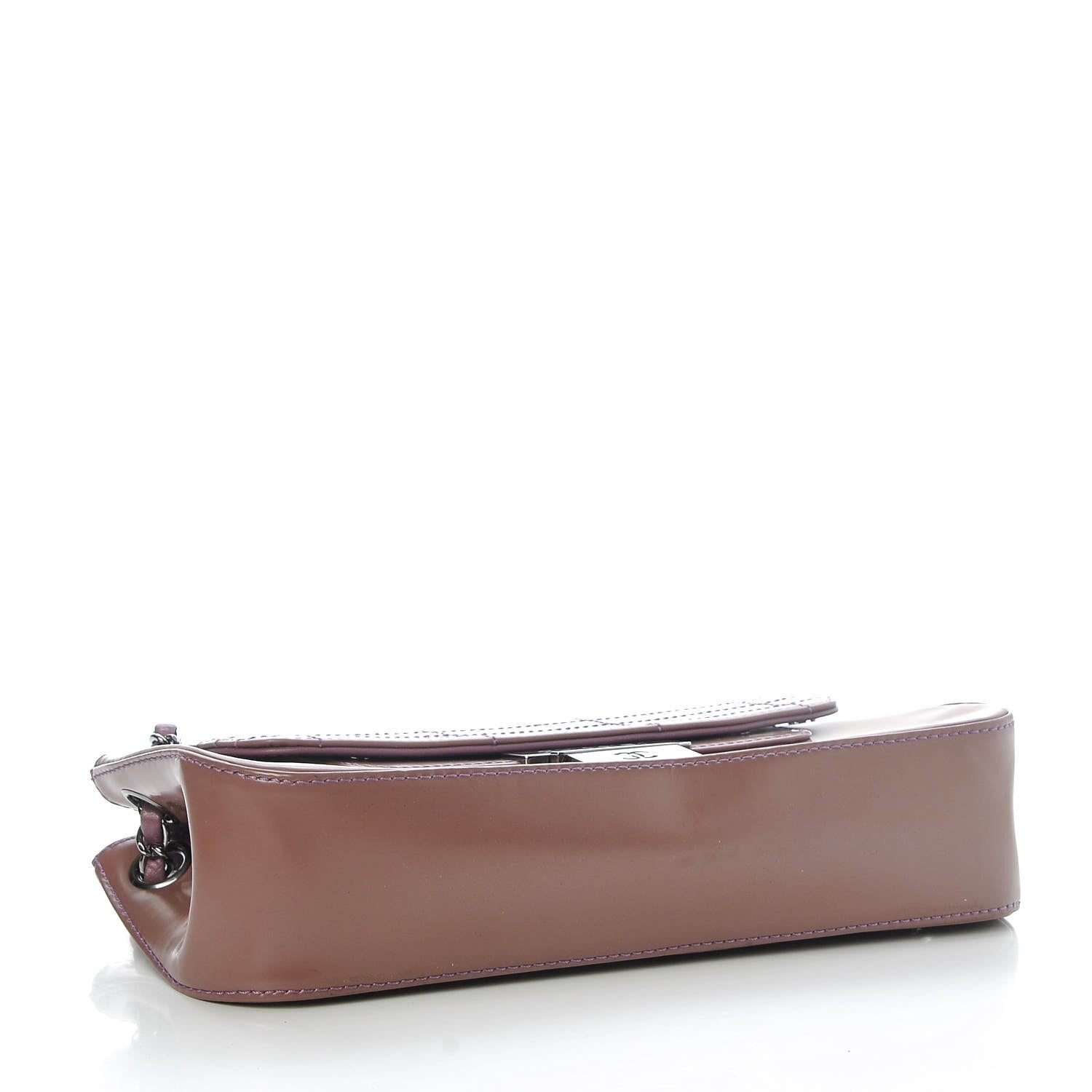 Chanel Glazed Calfskin Stitched Accordion Flap Pink 4 of 9