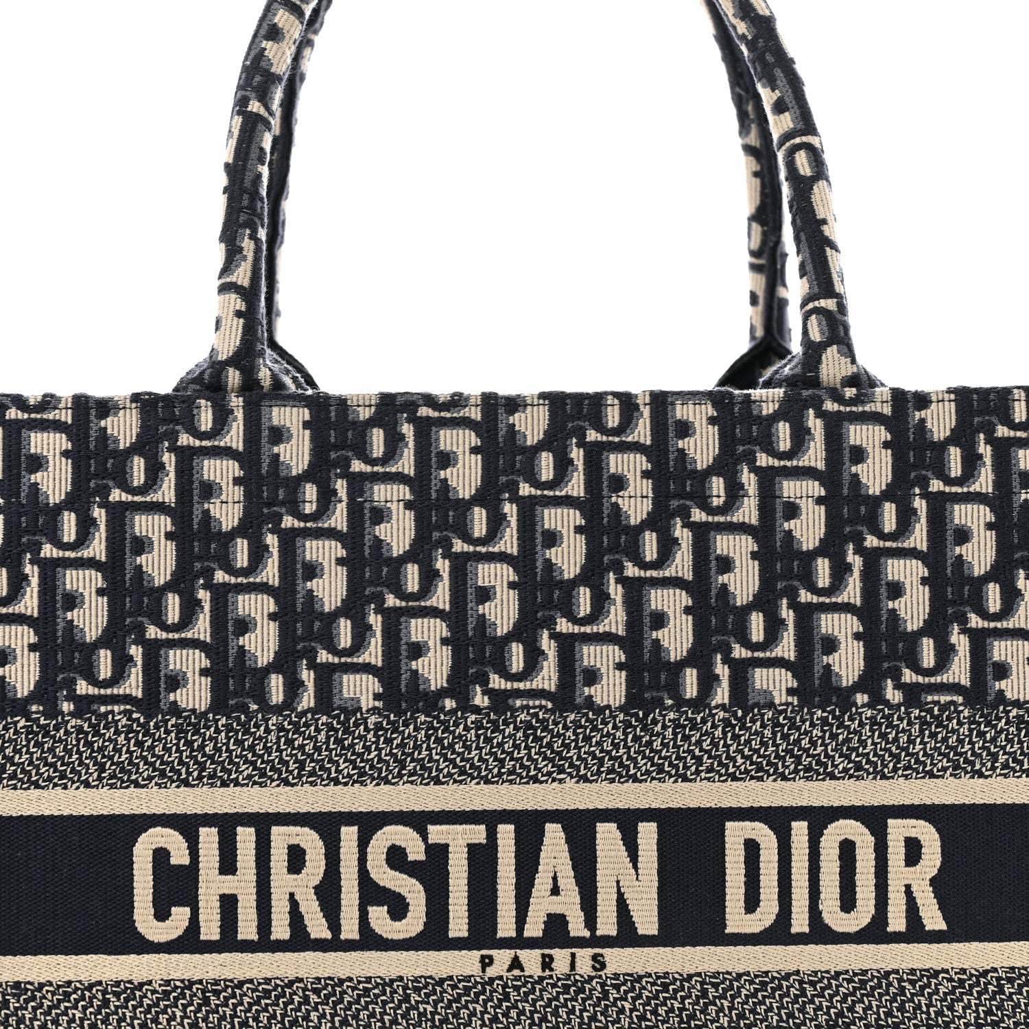 Christian Dior Oblique Medium Book Tote Blue Multicolor 8 of 13