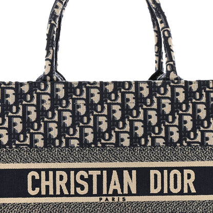 Christian Dior Oblique Medium Book Tote Blue Multicolor 8 of 13