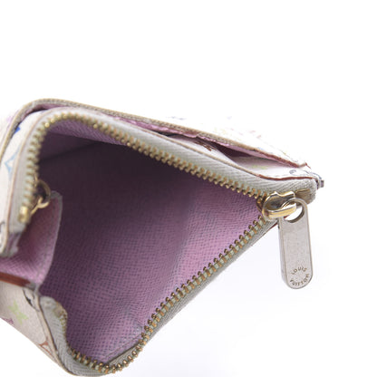 Louis Vuitton Monogram Multicolor Key Pouch White Litchi 7 of 14