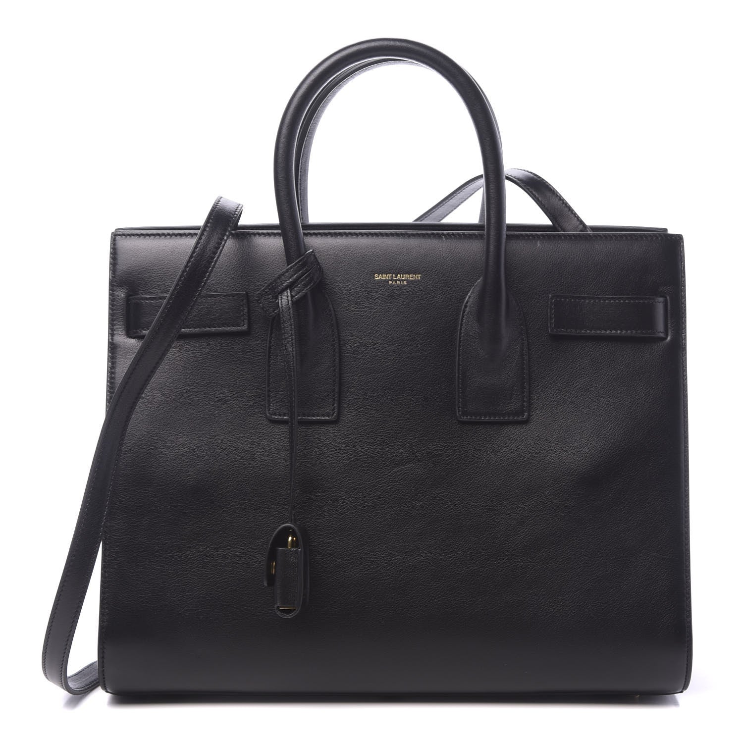 Saint Laurent Smooth Calfskin Small Sac De Jour Black 1 of 12