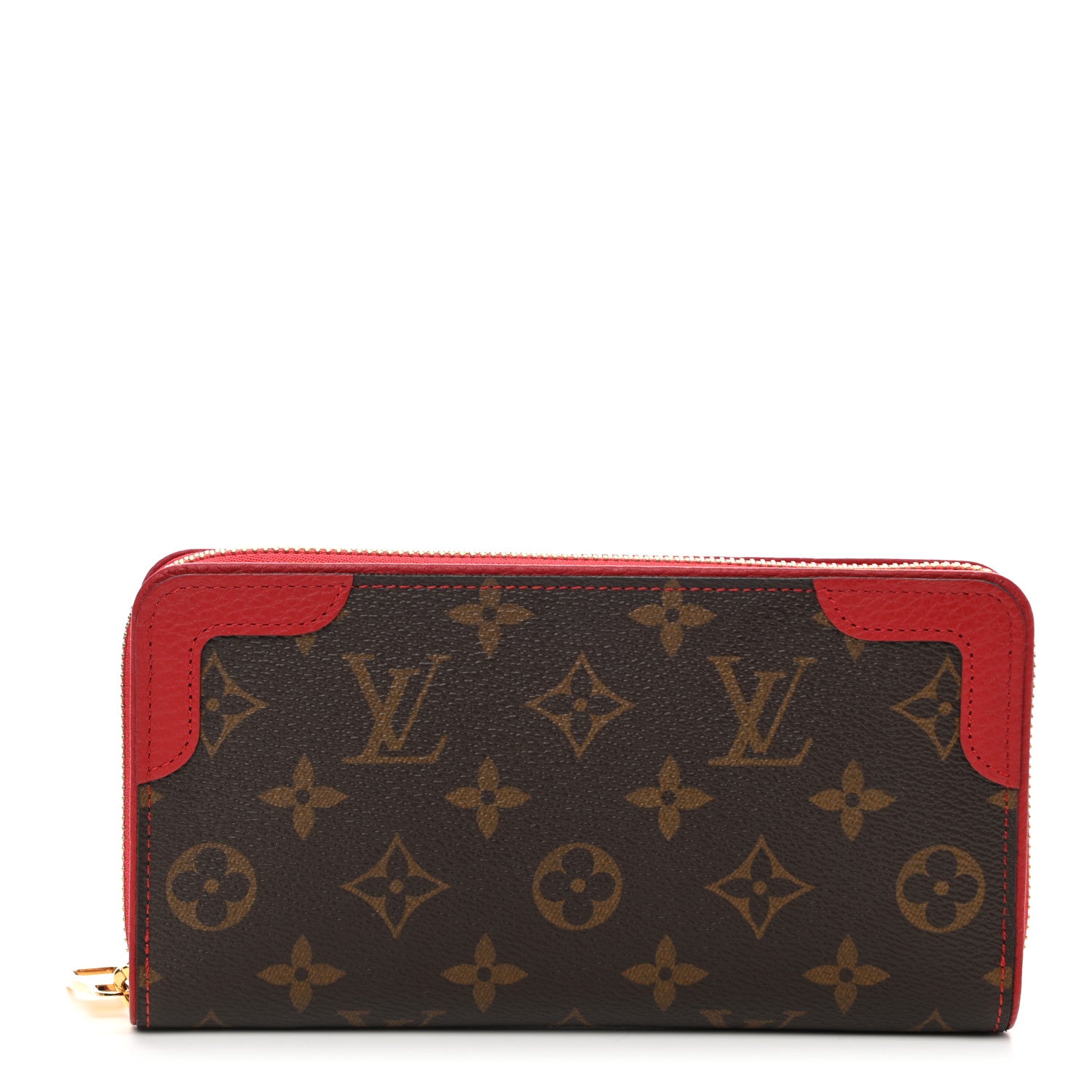 Louis Vuitton Monogram Retiro Zippy Wallet Cherry 1 of 9