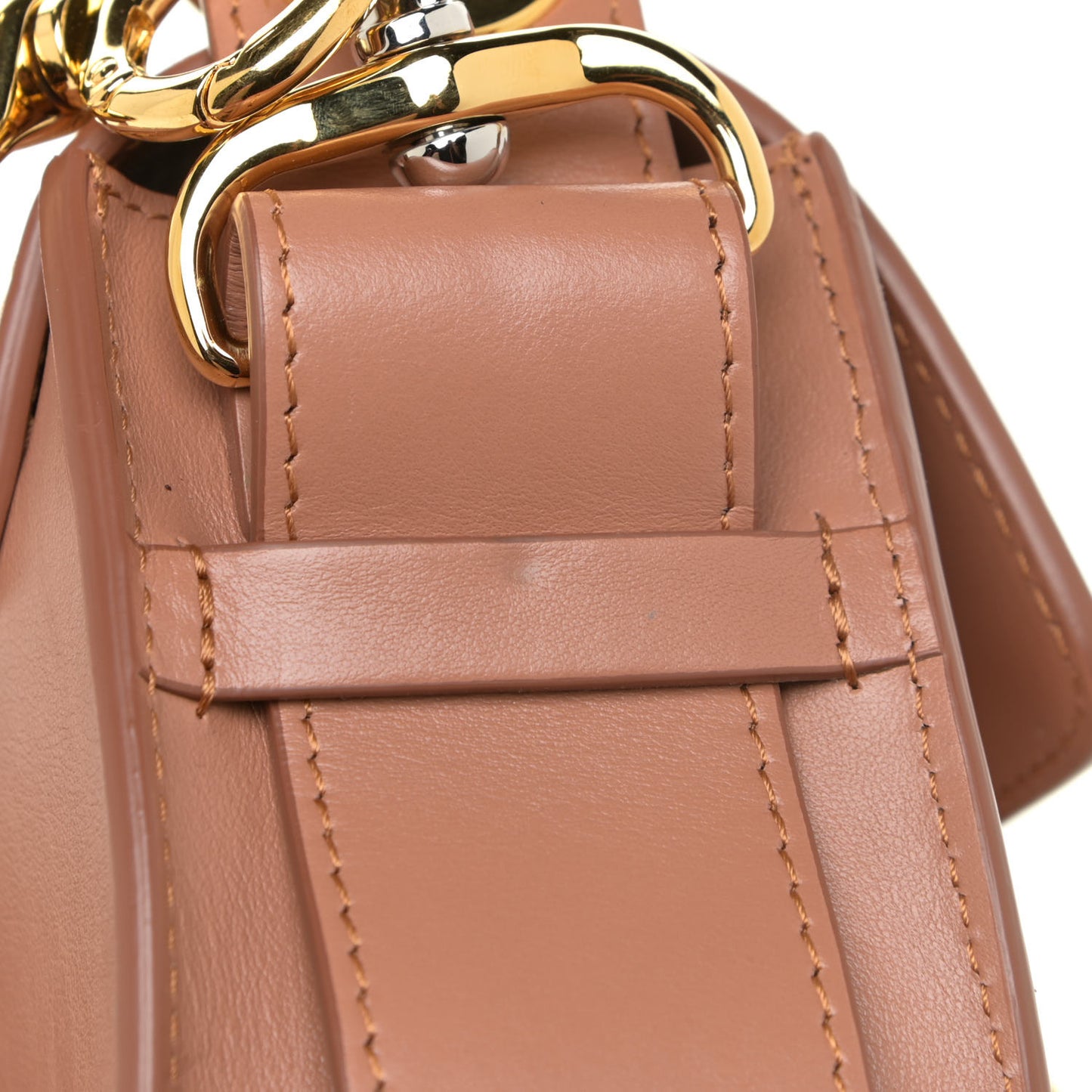 Calfskin Small Tess Bag Muted Brown