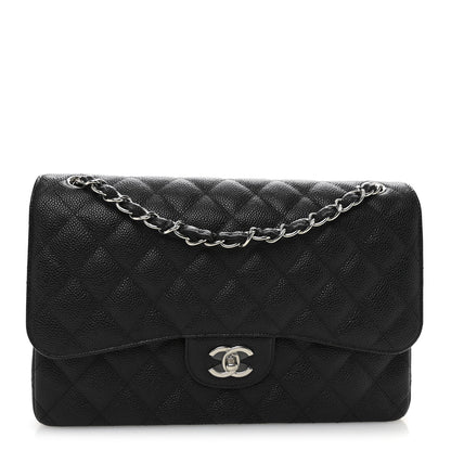 Chanel Caviar Quilted Jumbo Double Flap Black 1 of 10