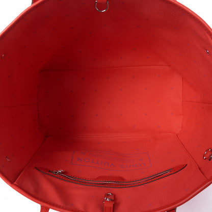 Louis Vuitton Monogram Escale Neverfull MM Rouge 6 of 8