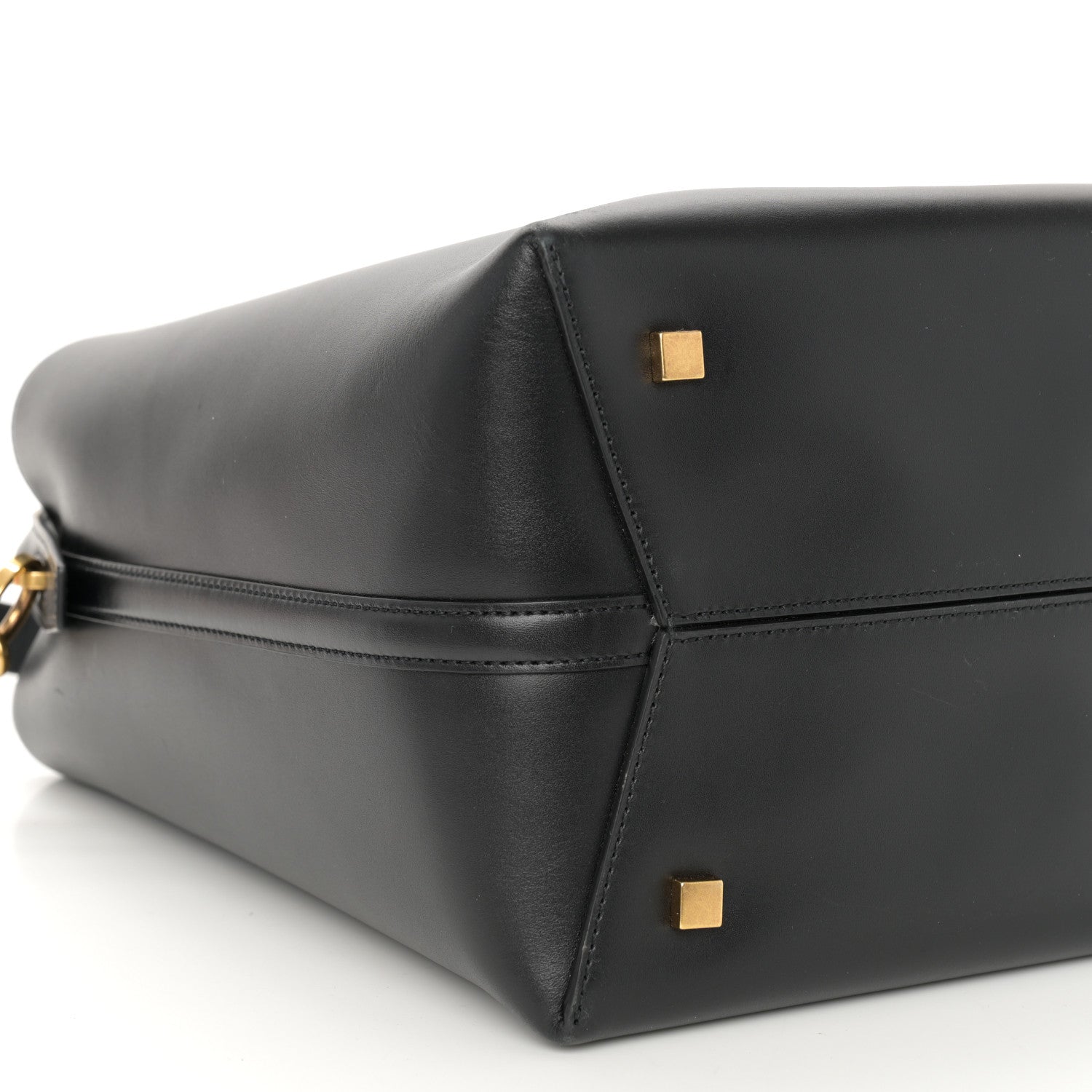 Saint Laurent Smooth Shiny Calfskin Monogram Le 37 Bucket Bag Black 10 of 11
