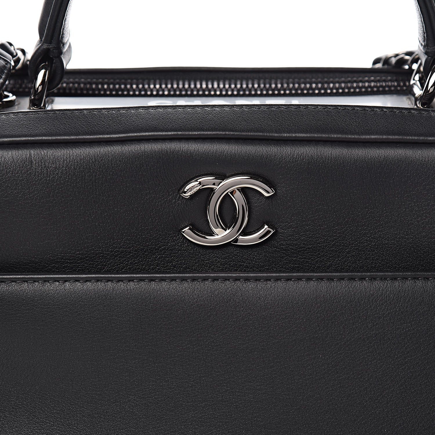 Chanel Calfskin Small Trendy CC Bowling Bag Black 11 of 11