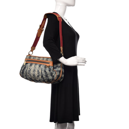 Louis Vuitton Denim Raye Porte Epaule MM 2 of 21