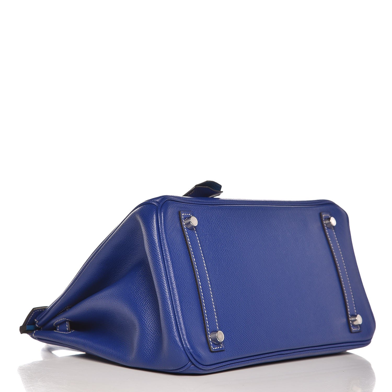 Hermes Epsom Candy Birkin 30 Bleu Electrique Mykonos 5 of 32