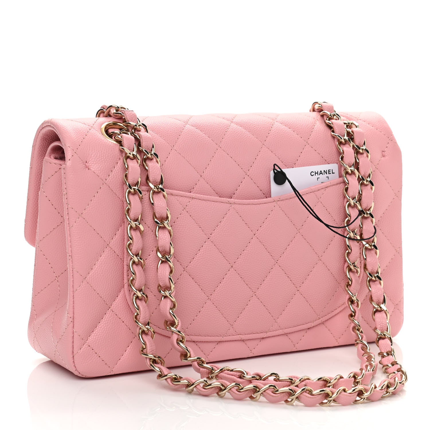 Chanel Caviar Quilted Small Double Flap Pink 3 of 10