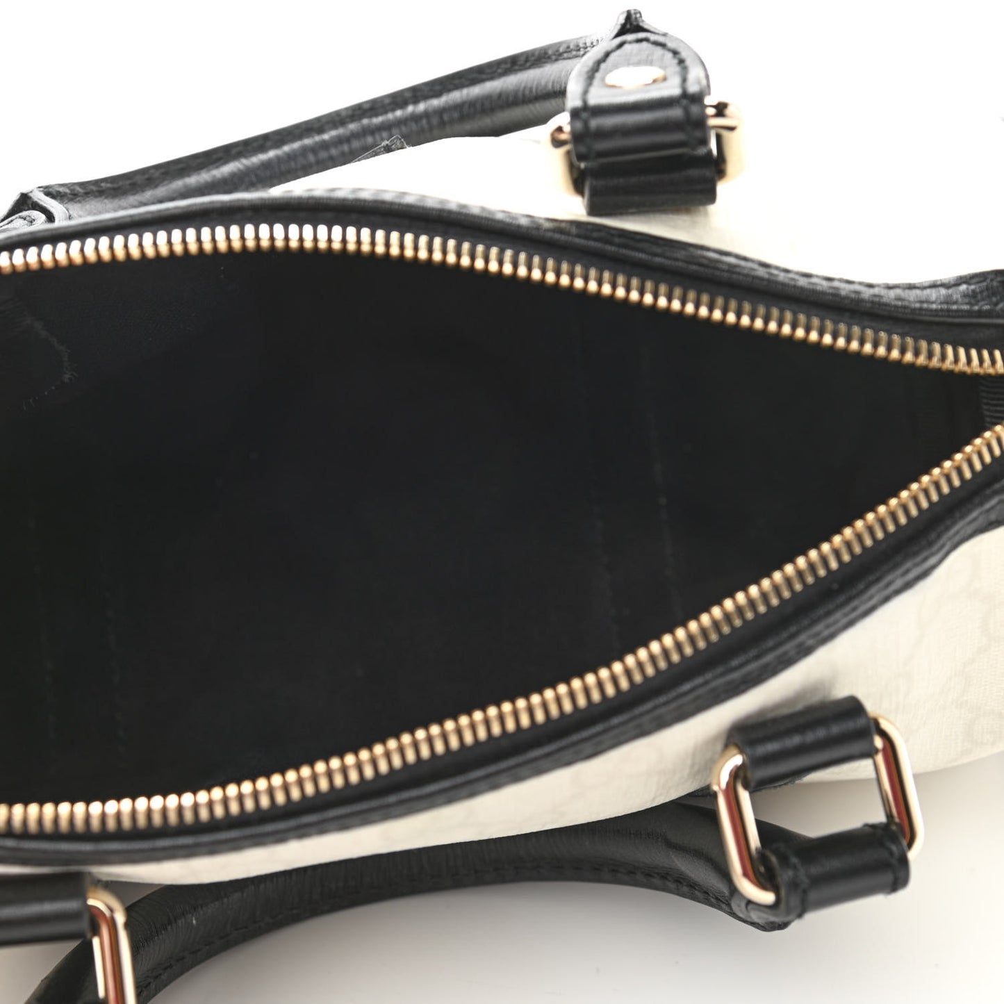 GG Plus Monogram Small Joy Boston White Black