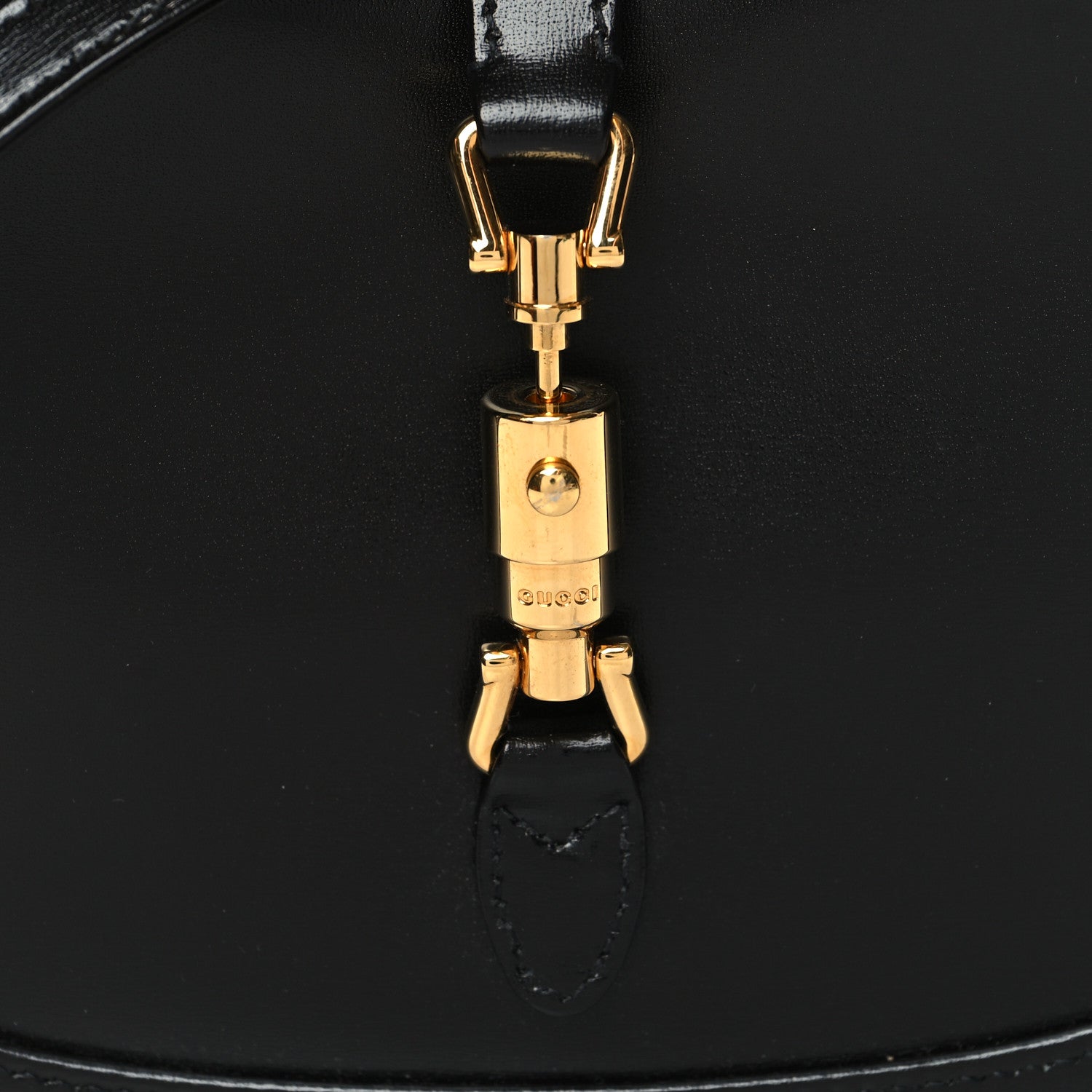Gucci Boarded Dyana Lux Calfskin Mini Jackie 1961 Hobo Black 9 of 12