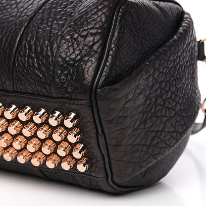 Alexander Wang Pebbled Lambskin Rockie Black Rose Gold Hardware 10 of 16