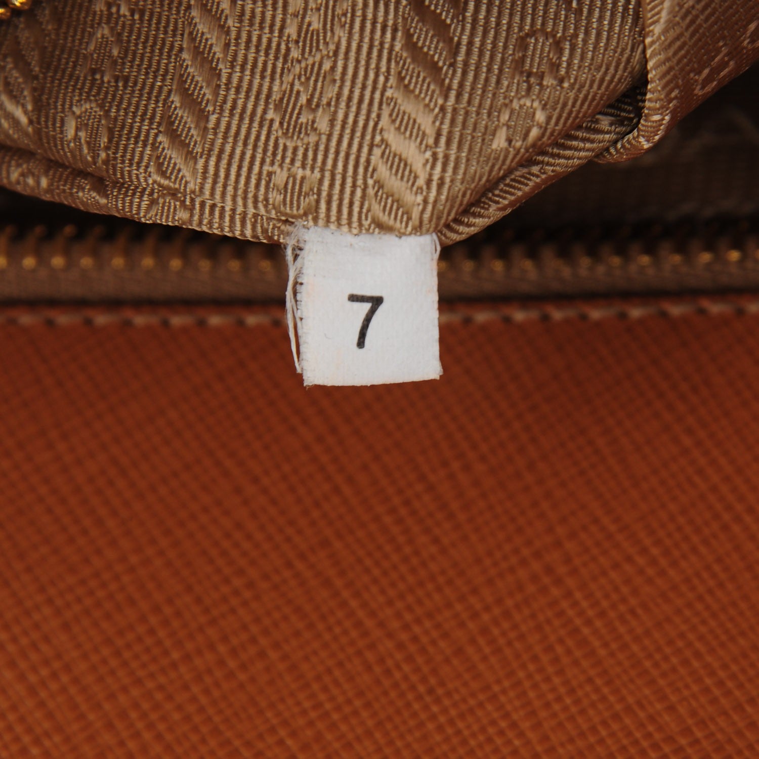Prada Saffiano Lux Extra Large Galleria Double Zip Tote Caramel 7 of 8