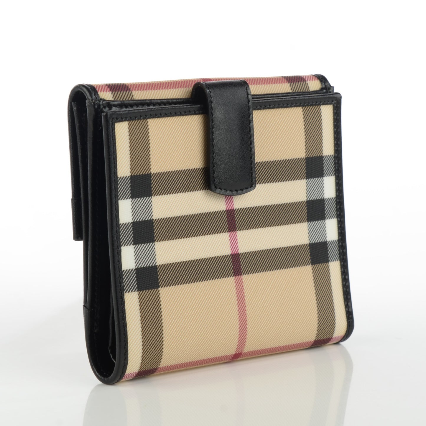 Nova Check Compact Wallet Black