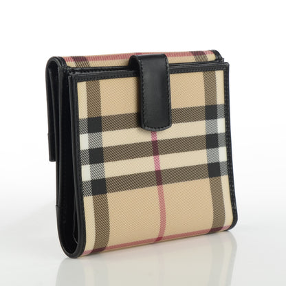 Burberry Nova Check Compact Wallet Black 3 of 7