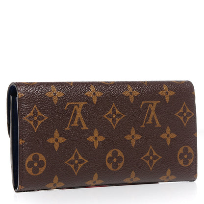 Louis Vuitton Monogram Emilie Wallet Blue 3 of 8