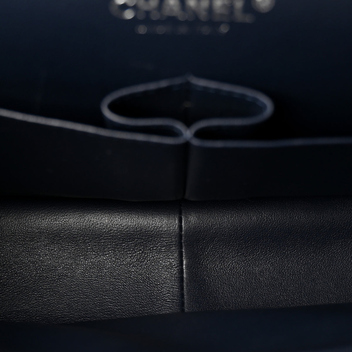 Chanel Caviar Quilted Jumbo Double Flap Navy Blue 5 of 10