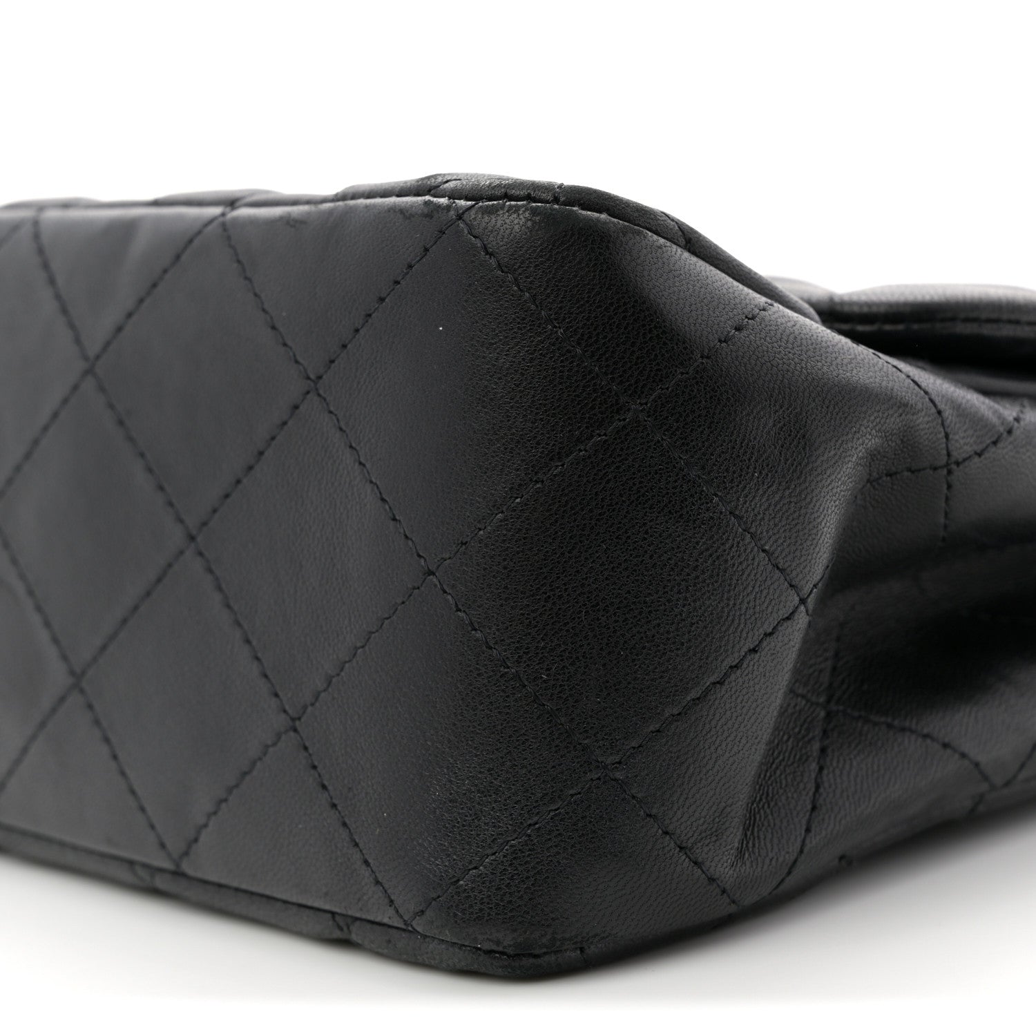 Chanel Lambskin Quilted Jumbo Single Flap Black 10 of 12