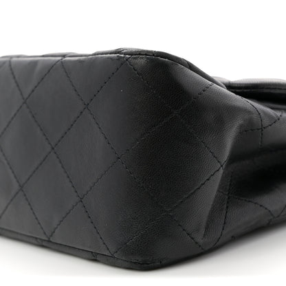Chanel Lambskin Quilted Jumbo Single Flap Black 10 of 12