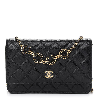 Chanel Caviar Quilted Miss Coco Wallet On Chain WOC Black 1 of 9