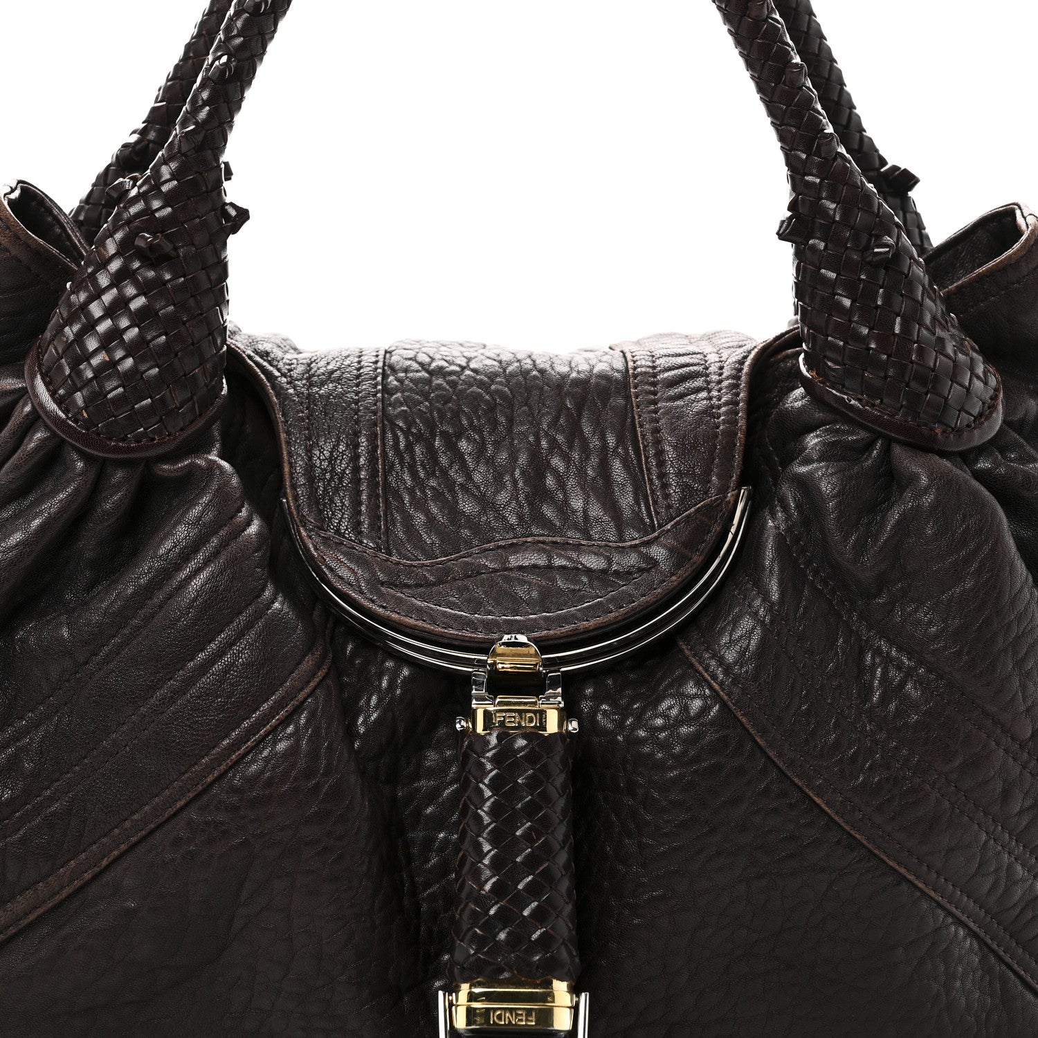 Fendi Nappa Nuvolata Spy Cognac 7 of 9