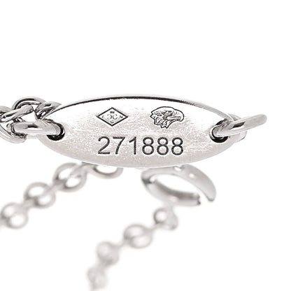 Christian Dior CHRISTIAN DIOR 18K White Gold Pave Diamond Rose Des Vents Bracelet 4 of 5