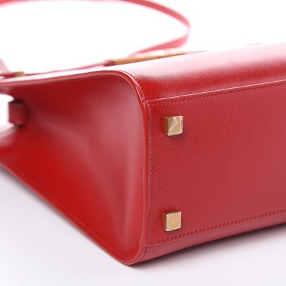 Saint Laurent Calfskin Small Manhattan Shopper Tote Red 8 of 9