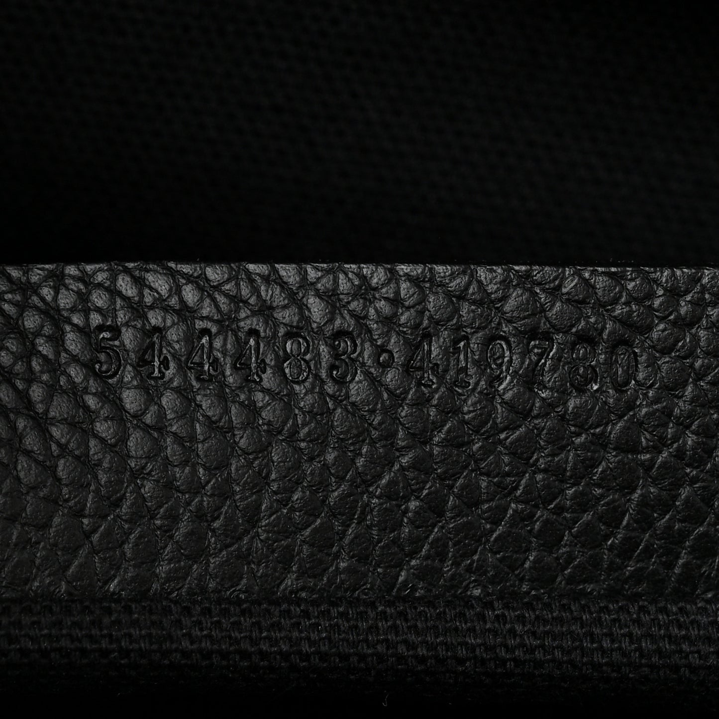 Pebbled Calfskin Small Skull Padlock Zip Around Tote Black