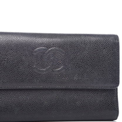 Chanel Caviar Timeless CC Large Flap Wallet Black 12 of 19