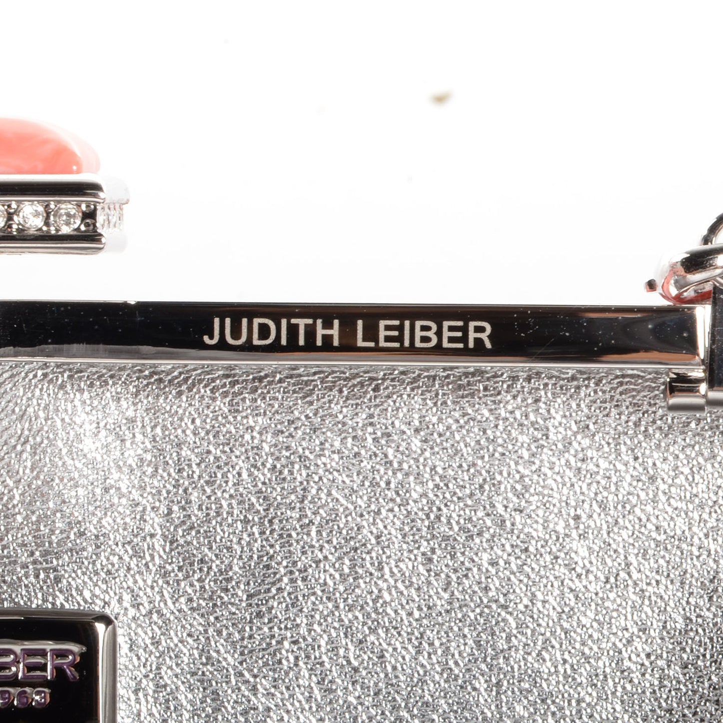 Crocodile Austrian Crystal Box Clutch Tangerine