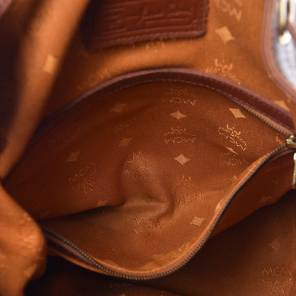 MCM Visetos Drawstring Bag Cognac 16 of 26