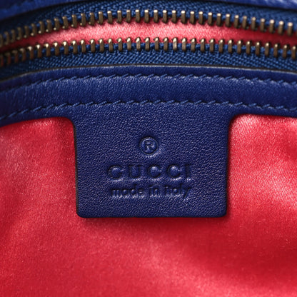 Gucci Velvet Matelasse Medium GG Marmont Shoulder Bag Cobalt Blue 6 of 12