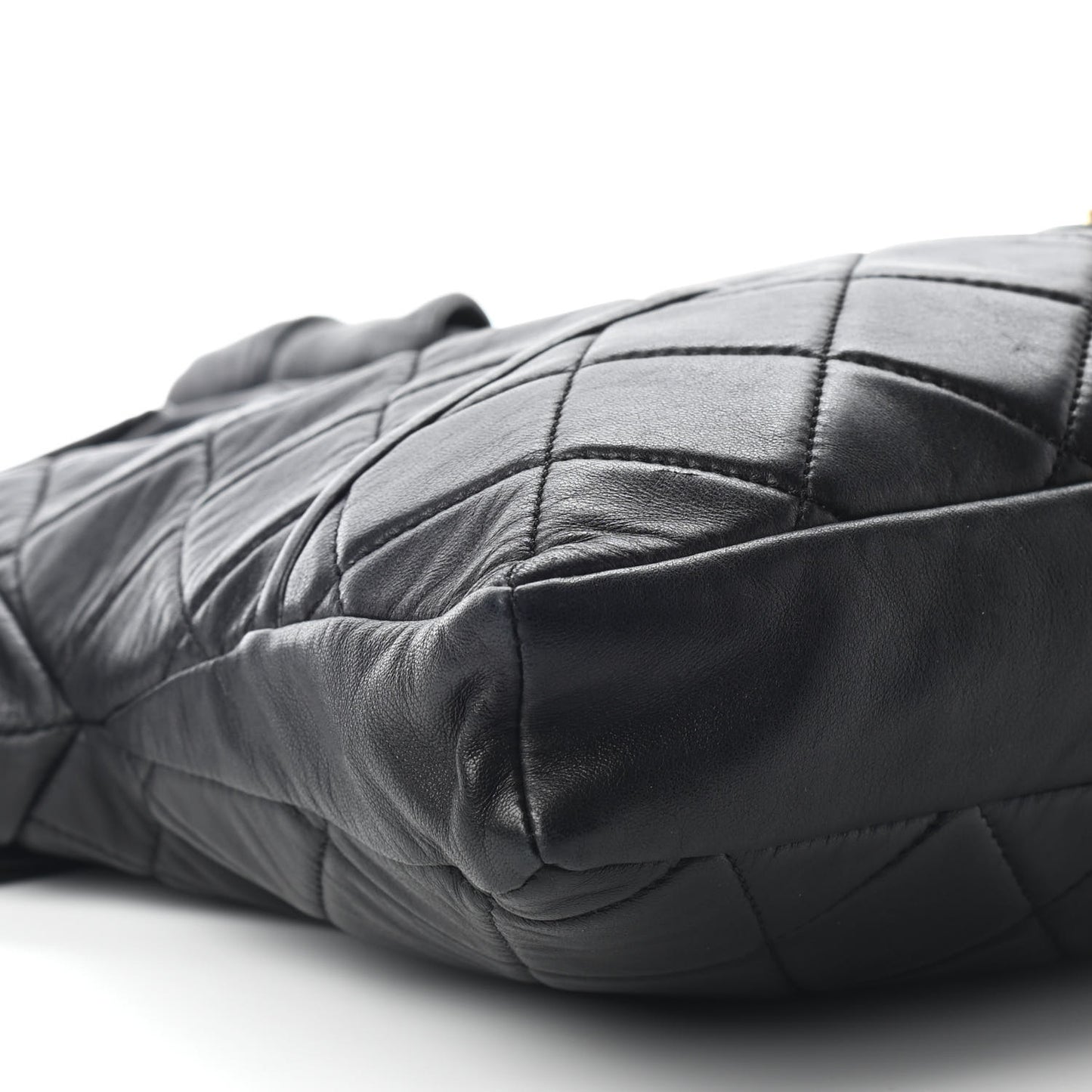 Lambskin Quilted Girl Bag Black