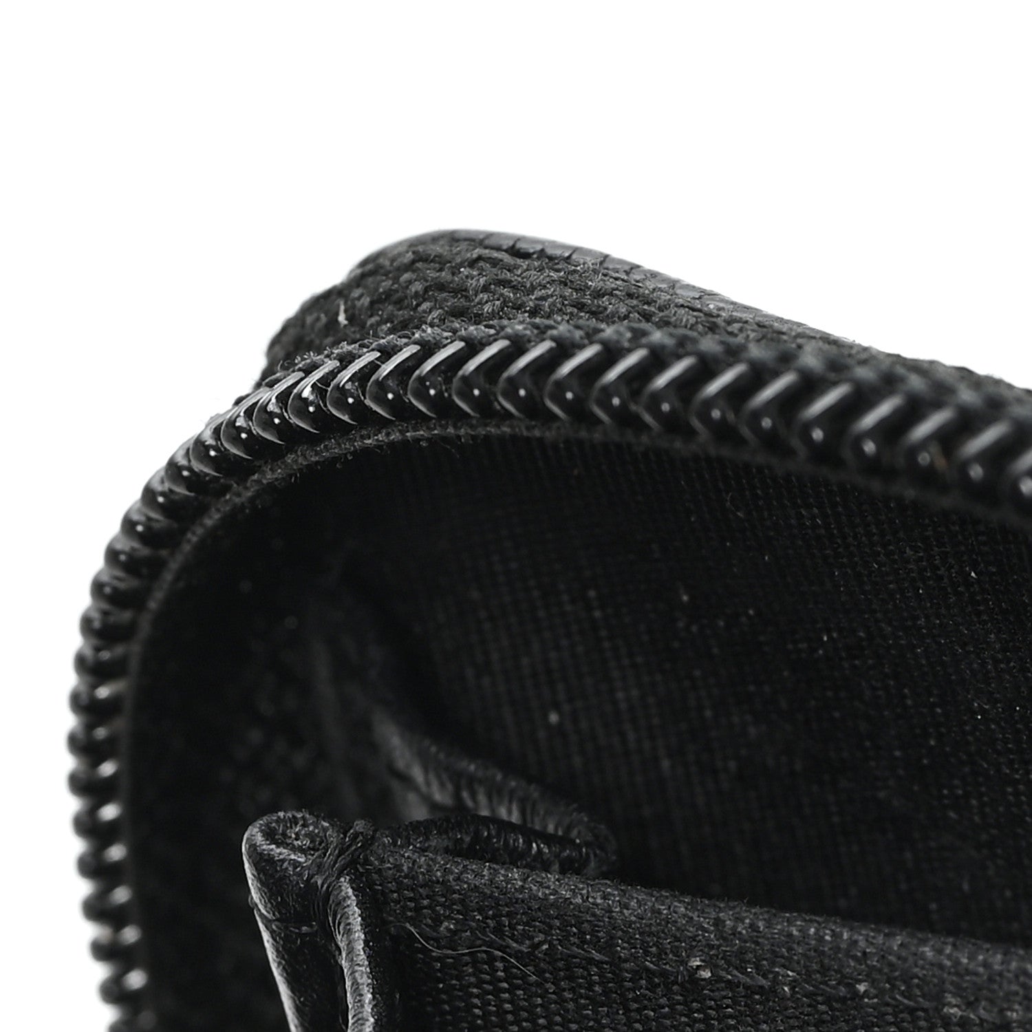 Chanel Caviar Quilted Boy Zip Around Coin Purse Wallet Black 8 of 8