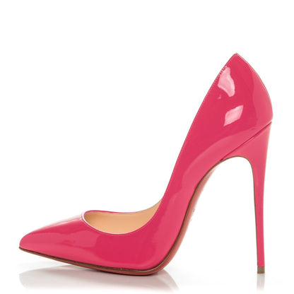 Christian Louboutin Patent Pigalle Follies 120 Pumps 36 Pinky 1 of 7