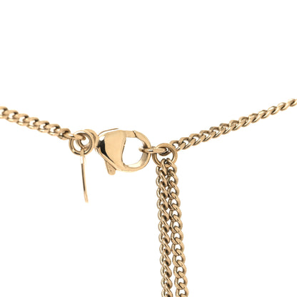 Chanel Crystal Pearl CC Drop Necklace Gold 4 of 5