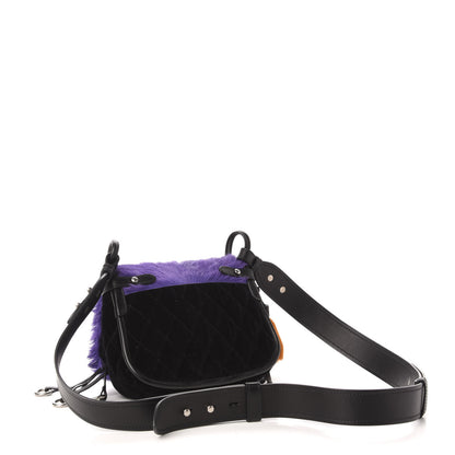 Prada Calf Hair Velluto Corsaire Antic Crossbody Bag Giacinto Black 3 of 9