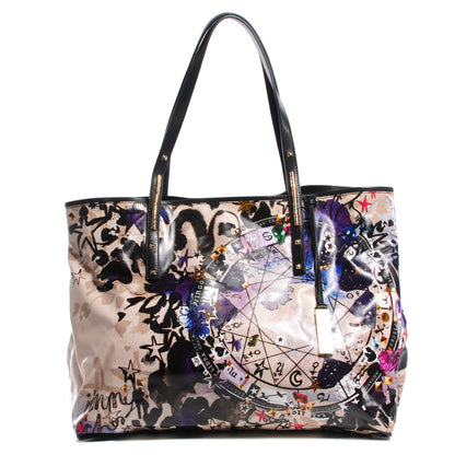 Jimmy Choo Glazed Canvas Large Printed Scarlet Tote 1 of 7