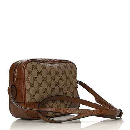 Gucci Monogram Mini Bree Messenger Bag Beige Tabacco 3 of 13