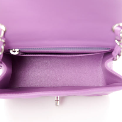 Chanel Lambskin Quilted Mini Square Flap Purple 5 of 11
