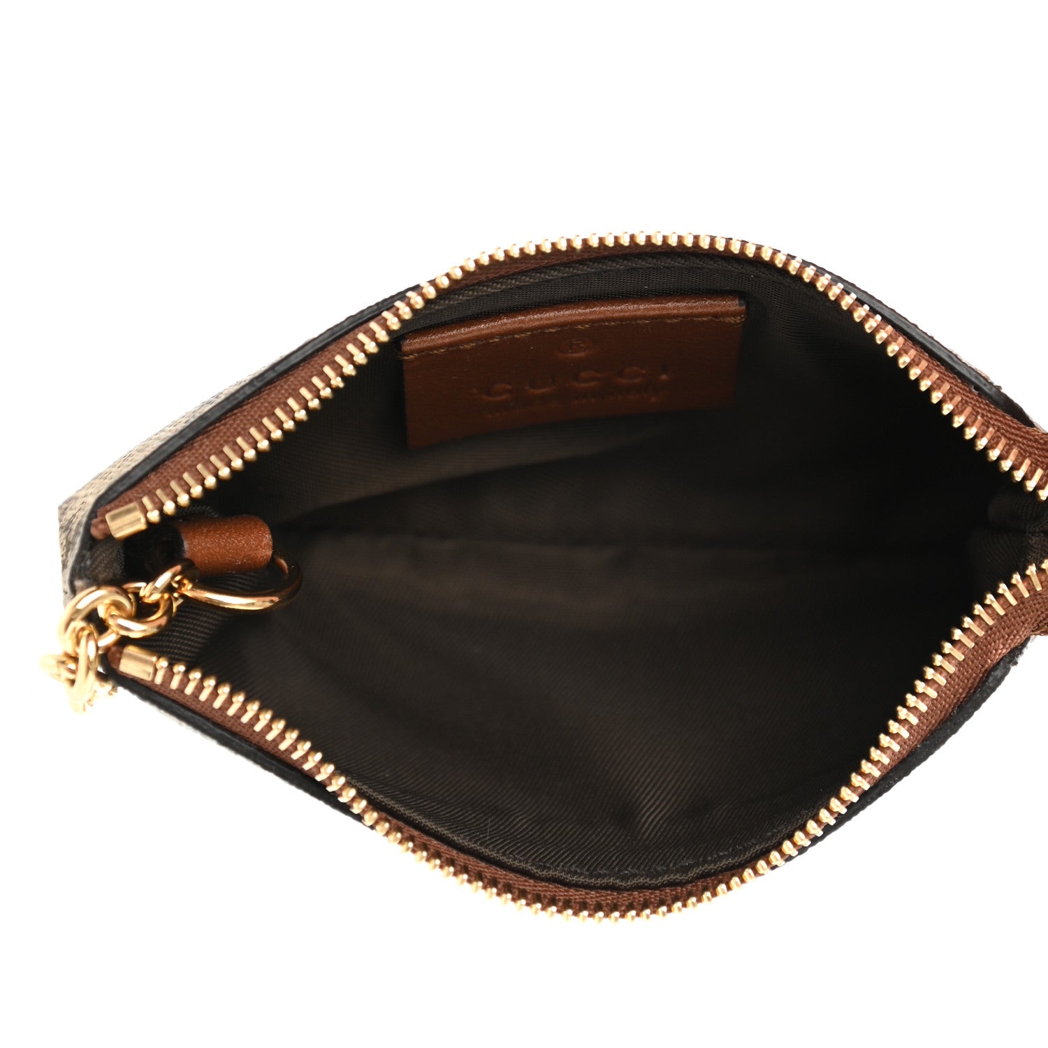 Gucci GG Supreme Monogram Key Case Beige Ebony Cuir 6 of 9
