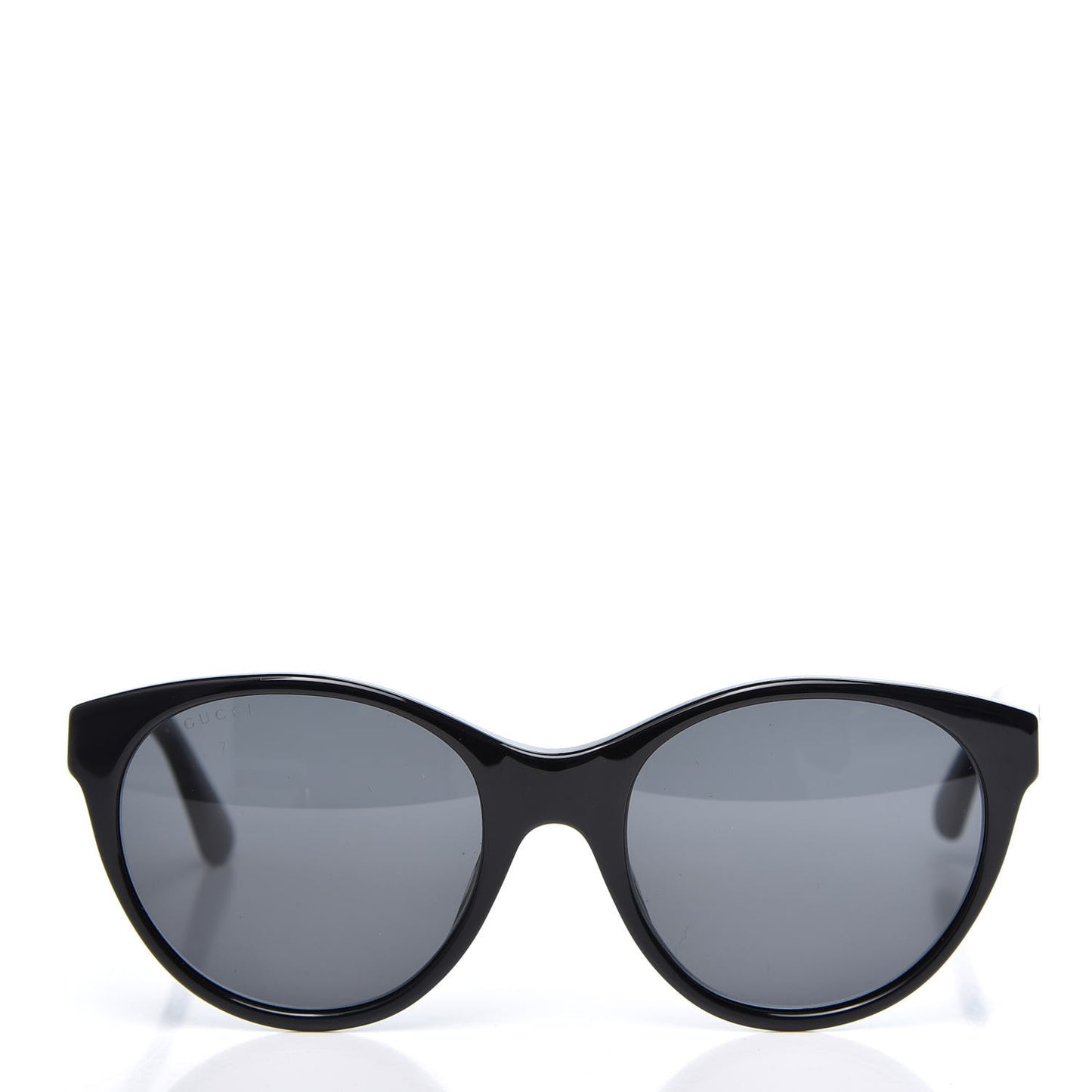 Round Frame Crystal Sunglasses GG 0419S Black