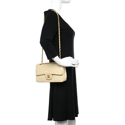 Chanel Lambskin Quilted Small Double Flap Beige 2 of 14